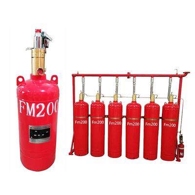 FM200 Gas Suppression System Storage Pressure 2.5Mpa Fire Rating C Fires